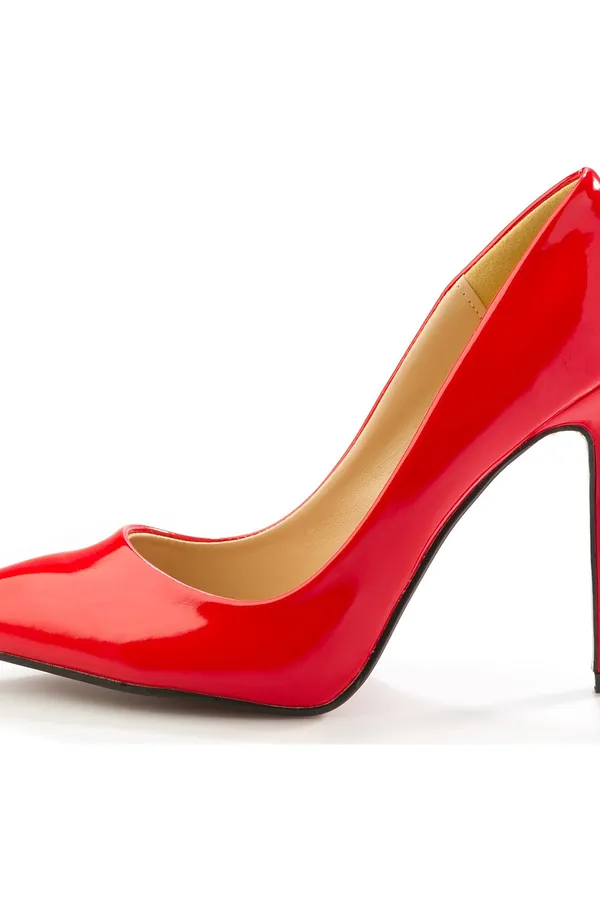 Kırmızı Rugan Stiletto