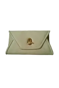 Mint Süet Zarf Clutch